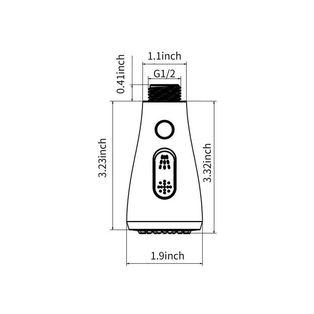 Faucet Sprayer Head Sink Durable Safe 3 Functions Anti-clog Spray Head G1/2 Pull Out Spray Head Nozzle for Kitchen Faucet Pull Down Faucet Replacement Kitchen Tap Sprayer Spout - Type 1 Polished - 3
