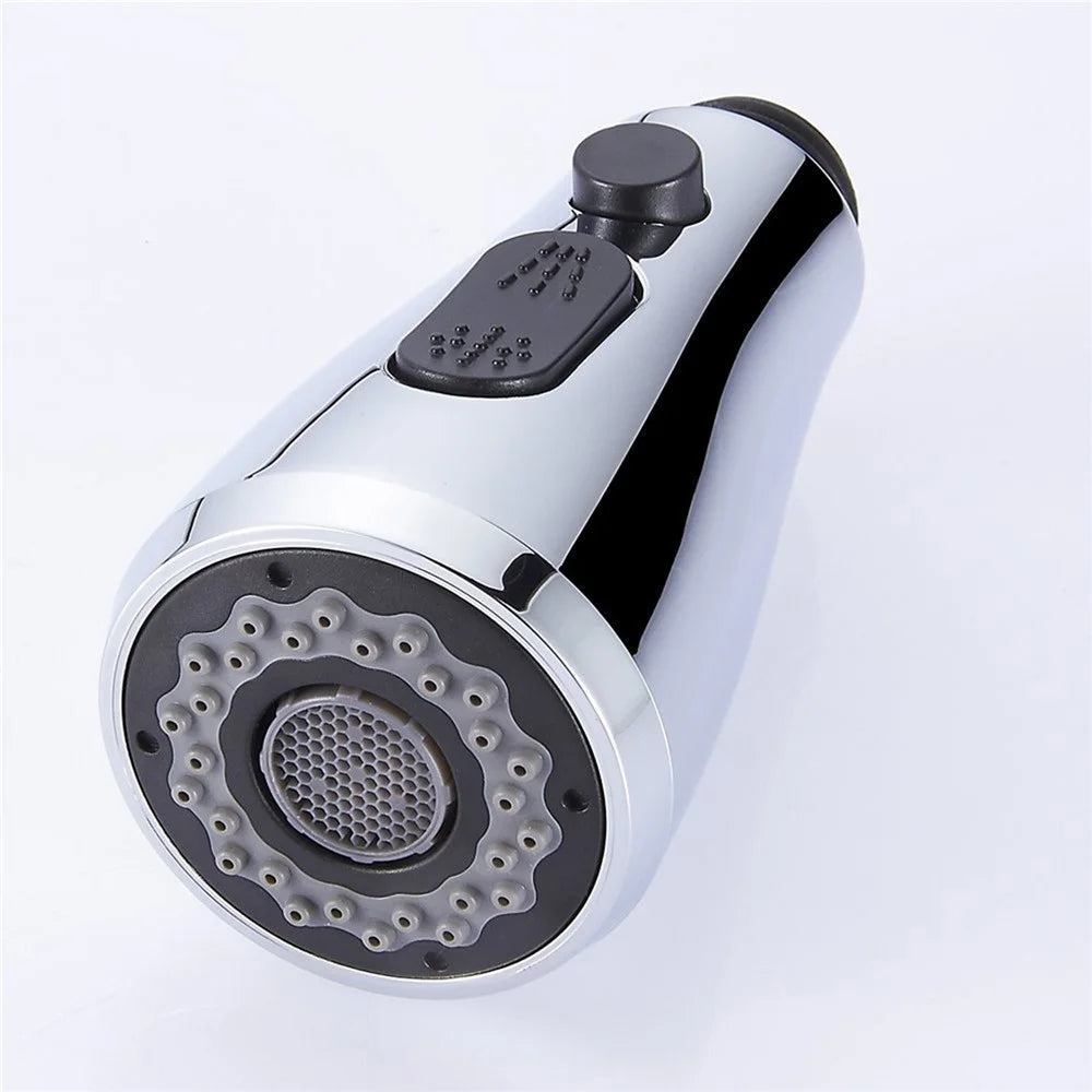 Faucet Sprayer Head Sink Durable Safe 3 Functions Anti-clog Spray Head G1/2 Pull Out Spray Head Nozzle for Kitchen Faucet Pull Down Faucet Replacement Kitchen Tap Sprayer Spout - Type 1 Polished - 6