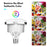 Tabletop Photography LED Lighting Kit with High Power 85W Light Bulb Dimmable 3200K-5500K + E27 Lamp Socket + Desktop Stand + Flexible Remote Control for Home Studio Photography - EU Plug - 2
