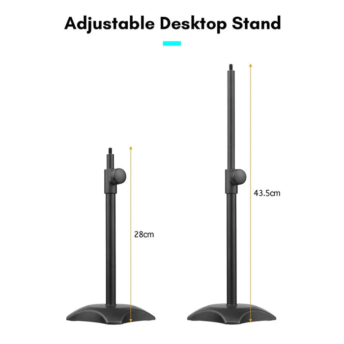 Tabletop Photography LED Lighting Kit with High Power 85W Light Bulb Dimmable 3200K-5500K + E27 Lamp Socket + Desktop Stand + Flexible Remote Control for Home Studio Photography - EU Plug - 5