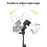 Tabletop Photography LED Lighting Kit with High Power 85W Light Bulb Dimmable 3200K-5500K + E27 Lamp Socket + Desktop Stand + Flexible Remote Control for Home Studio Photography - EU Plug - 6