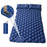 Portable 2 Person Camping Mat Air Mattress with Air Pillow Built-in Foot Pump Backpacking Sleeping Pad - Dark Blue - 4