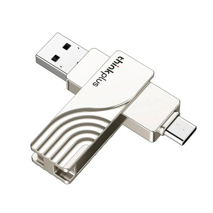LENOVO THINKPLUS USB C Flash Drive 128GB USB3.0 U Disk TPCU301 Dual-port Memory Stick for Tablet PC Laptop Computer - 128GB - 3