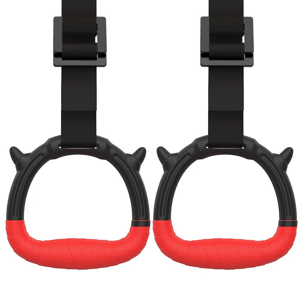 2Pcs Gymnastics Rings 330Lbs Capacity Gym Fitness Gymnastics Calisthenics Pull Up Exercise Rings for Home Gym Full Body Workout - 7