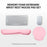 Memory Foam Keyboard Wrist Rest Pad Mouse Pad Set Keyboard Mouse Wrist Pad Cushion Anti-slip Rubber Base - Pink - 5