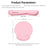 Memory Foam Keyboard Wrist Rest Pad Mouse Pad Set Keyboard Mouse Wrist Pad Cushion Anti-slip Rubber Base - Pink - 6
