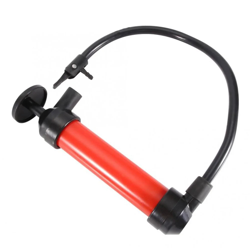 Safe Durable Multi-use Car Fuel Transfer Siphoning Pump Kit with Intake and Discharge Hand Pump for Gas Oil and Liquids - 3