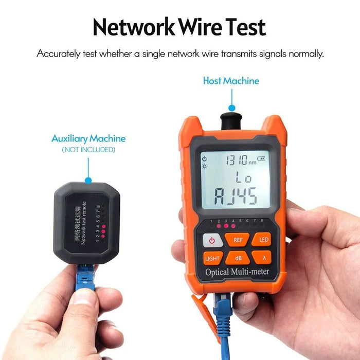 Optical Power Meter FC/SC/ST Universal Interface Fiber Tester Portable  Leds Lighting Network Cable Test Equipment - 6