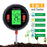 JHL9918 Soil PH Meter Digital Plant Temperature Soil Moisture Tester Intensity Backlit LCD Display Soil Test Meter for Gardening Farming - 3