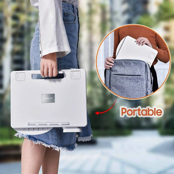 OATSBASF Ergonomic Laptop Stand Portable Book Holder Adjustable Computer Holder for Most Laptops and Phones - 3