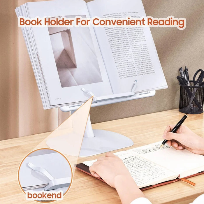 OATSBASF Ergonomic Laptop Stand Portable Book Holder Adjustable Computer Holder for Most Laptops and Phones - 5
