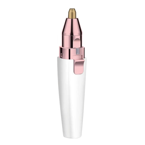 Facial Hair Remover Painless Hair Trimmer Lipstick Shape 2-in-1 Eyebrow Razor Ladies Electric Shaver Built-in Battery - 1