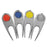 11 Pcs Golf Set  Golf Training Accessories with 6 Golf Tees 3 Golf Balls Divot Repair Tool Leather Box Set - Red - 5