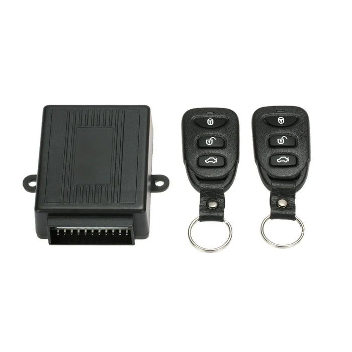 Universal Car Door Lock Flashing Alert Design Keyless Entry System with Trunk Release Button Remote Central Control Box Kit - 1