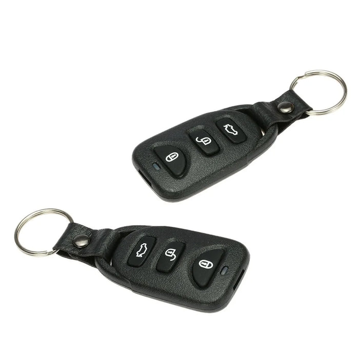 Universal Car Door Lock Flashing Alert Design Keyless Entry System with Trunk Release Button Remote Central Control Box Kit - 5