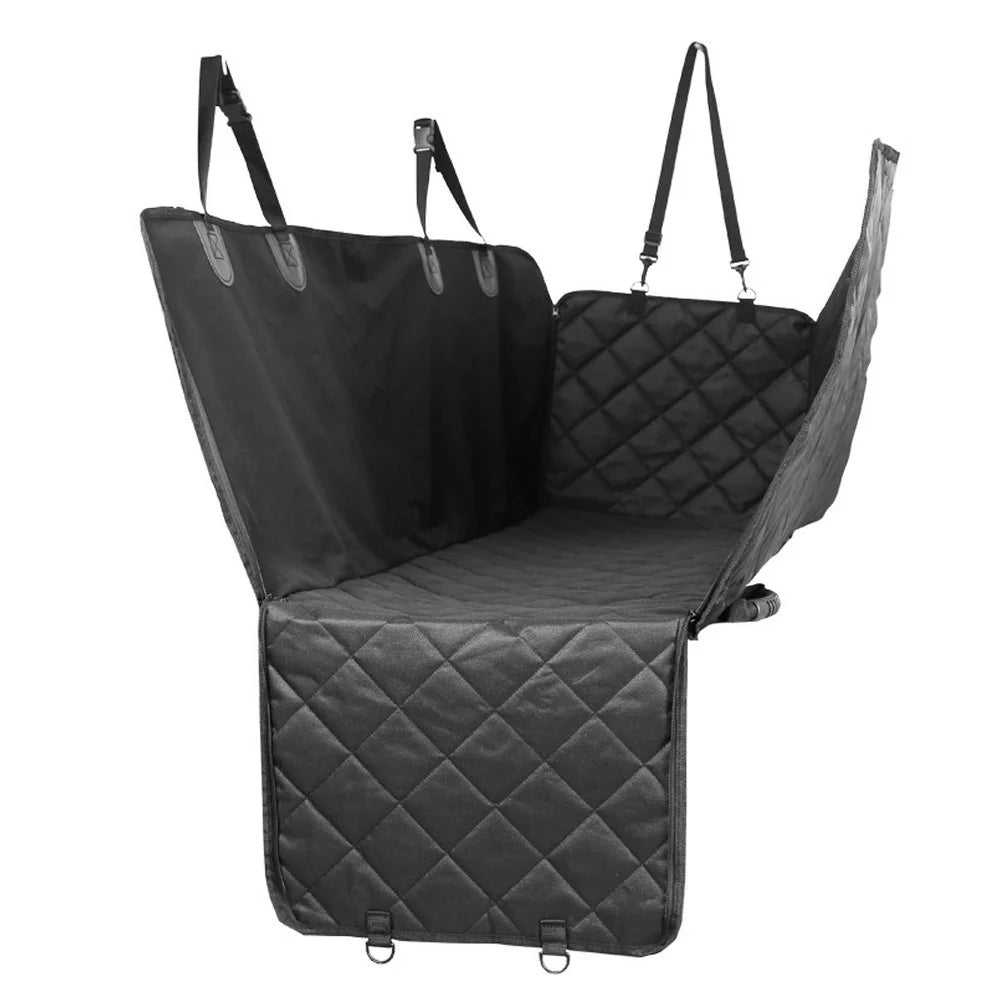 Waterproof Pet Car Mat Back Seats Dog Cushion Durable Pet Mat Trunk Dirt-proof Pad With Ears And Zipper Dog Car Seats Cover Cushion Protector - 1