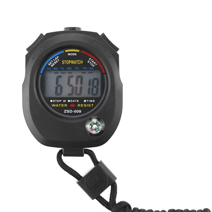 Sports Stopwatch Timer Digital Stopwatch with Date Time and Alarm Function for Swimming Running Football - 5
