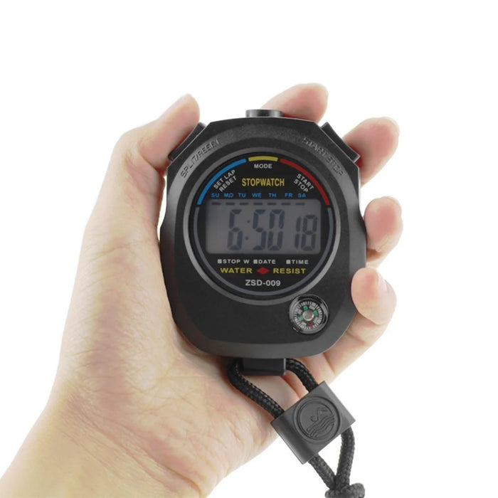 Sports Stopwatch Timer Digital Stopwatch with Date Time and Alarm Function for Swimming Running Football - 7
