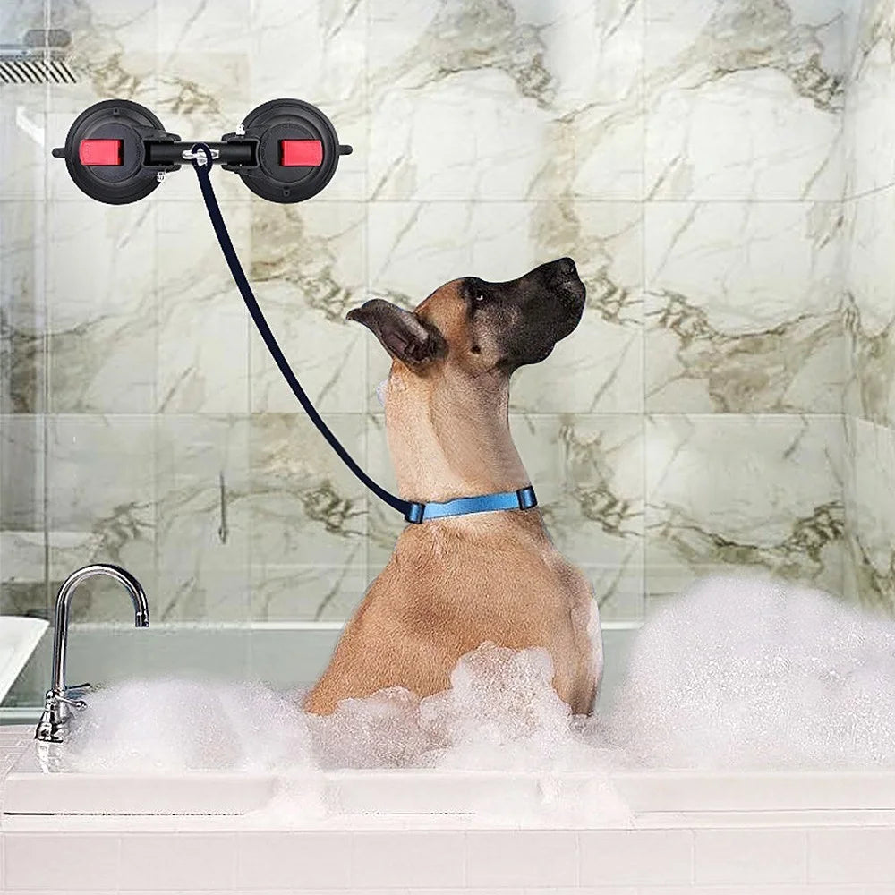 Suction Cup Hook Dog Bathing Grooming Bathing Dual Suction Cup Tub Holder for Pet Dog Cat Shower - 5