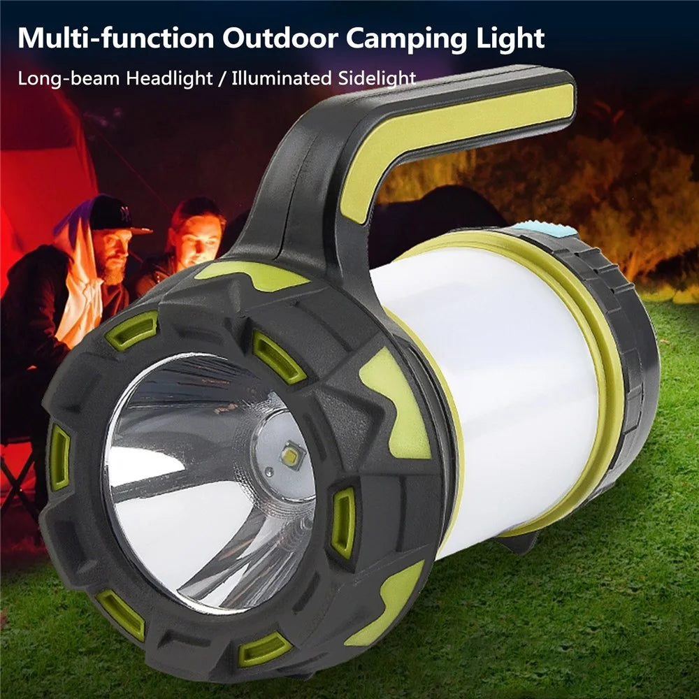Outdoor Camping Light with Charging Indicator Night Fishing Emergency Flashlight Portable Searchlight Long-beam Headlight Illuminated Sidelight 6 Gears - 7