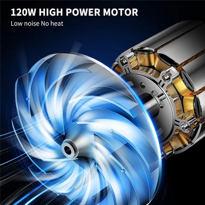Wireless Car Vacuum Cleaner 12KPa Powerful Suction Wet Dry 120W Household Handheld Vacuum Cleaner with Floor Brush - 3