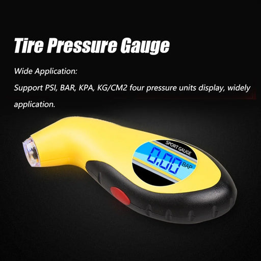 0-150PSI Digital Tire Pressure Gauge Car Tire Pressure Detector with LCD Backlit Display - 2