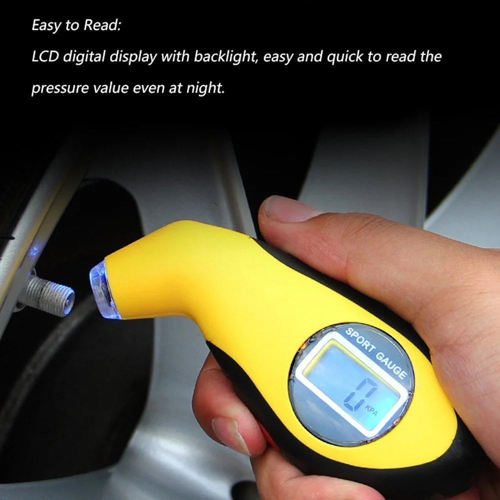 0-150PSI Digital Tire Pressure Gauge Car Tire Pressure Detector with LCD Backlit Display - 3