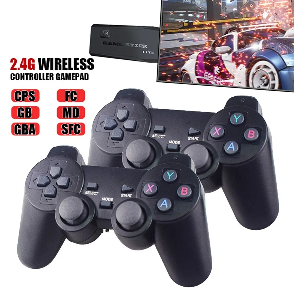Y3 Lite Video Game Console HD Classic Dual 2.4G Wireless Controllers Game Stick Built-In 10000 Games - 32G - 4