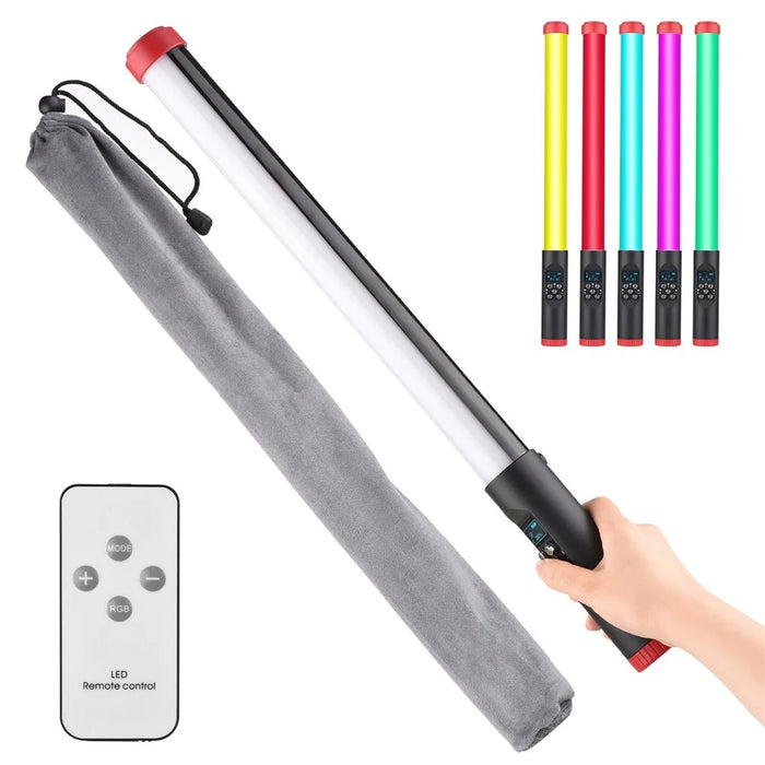 Portable Handheld RGB Tube Light IPX8 30M Waterproof 3000K-6000K Dimmable LED Light with Remote Control Carry Bag for Vlog Live Streaming Underwater Photography - 1