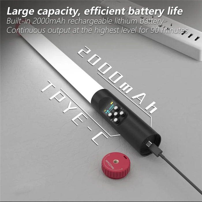 Portable Handheld RGB Tube Light IPX8 30M Waterproof 3000K-6000K Dimmable LED Light with Remote Control Carry Bag for Vlog Live Streaming Underwater Photography - 6