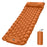 Camping Mat Ultralight Inflatable Sleeping Mattress Hiking Trekking Portable Travel Waterproof Sleeping Folding Bed with Air Pillow - Orange - 1