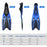 Snorkeling Fins Adult Long Full Foot Pocket Flippers Lightweight Comfortable Scuba Diving Flippers Snorkeling Gear Snorkeling Equipment - Black/M - 3