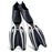 Snorkeling Fins Adult Long Full Foot Pocket Flippers Lightweight Comfortable Scuba Diving Flippers Snorkeling Gear Snorkeling Equipment - Black/M - 6