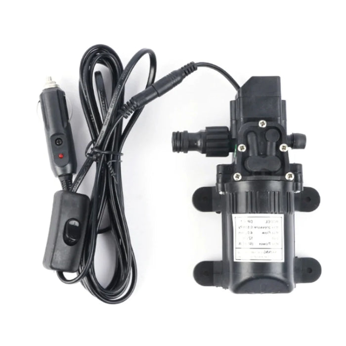 Portable Car High Pressure Washer 12V Water Pump Jet Wash Cleaner Hose Van Kit - 4
