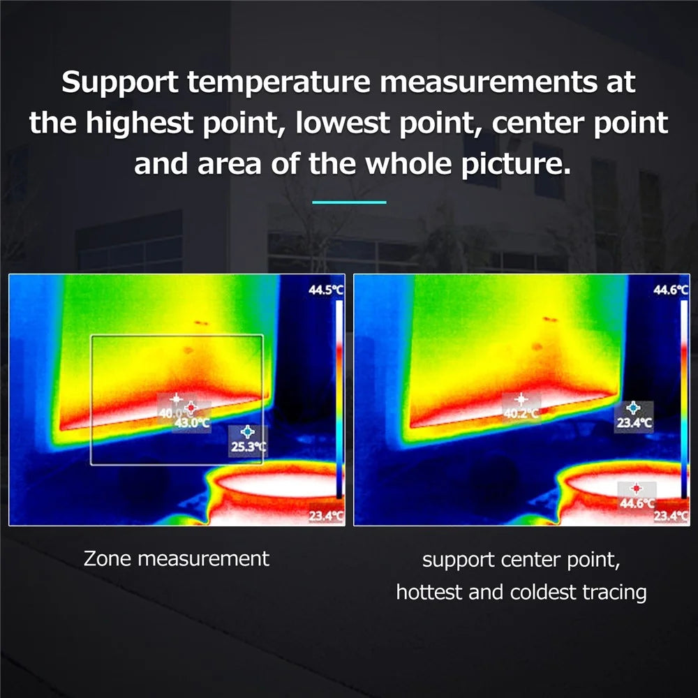 220x160 High Resolution Infrared Thermal Imager with 3.5-inch Color Digital Screen Handheld Thermal Imaging Camera Professional IR Thermal Imager Portable Infrared Thermometer - 5