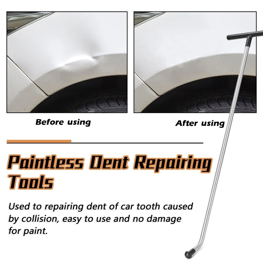 Dent Removal Rods Paintless Dent Repair Kit Tool Puller Car Door Dings Repair Hand Tools - 2