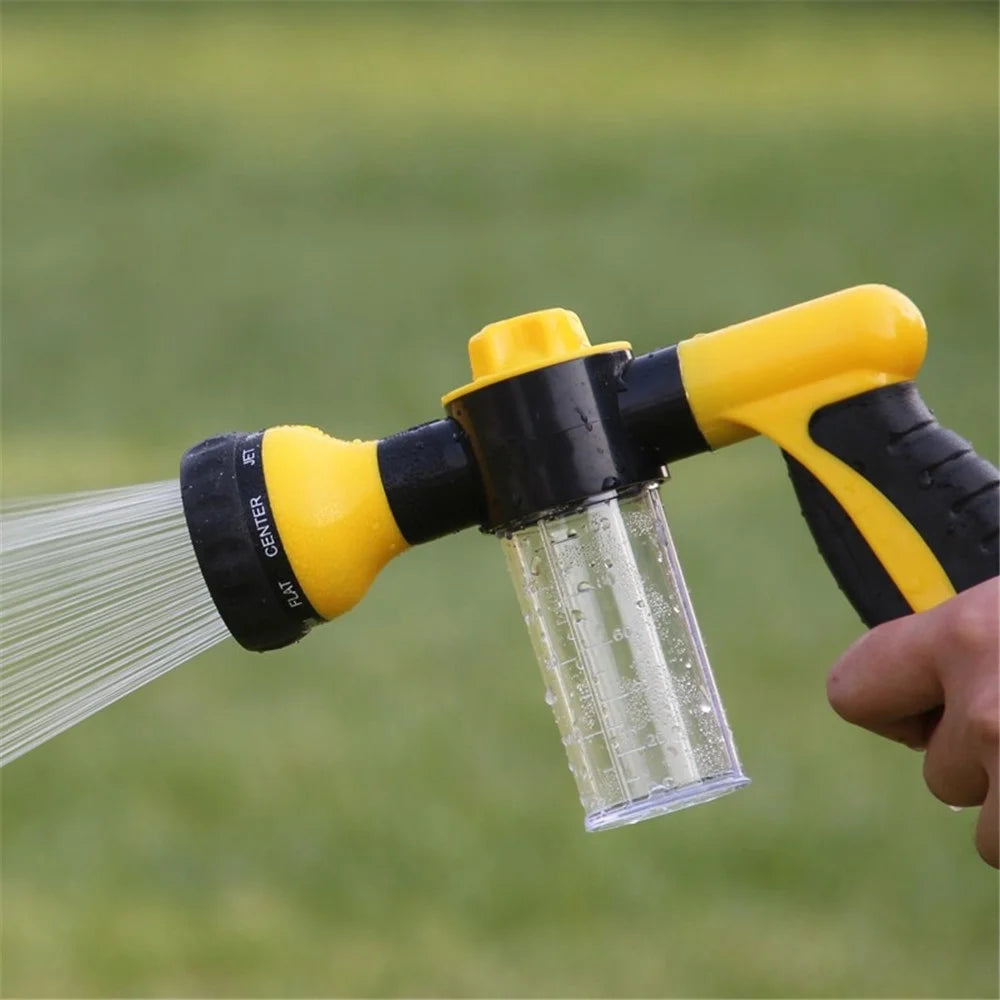 High Pressure Multifunction 8 Patterns Foam Water Sprayer with 4 Water Pipe Joints for Car Cleaning Washing - 5