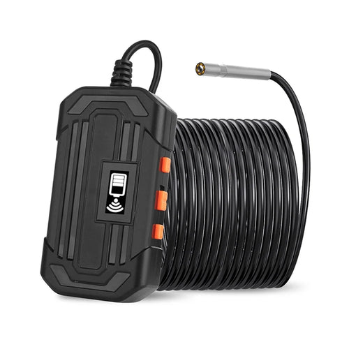 2m Hard Wire Wireless Fidelity Connected Industrial Endoscope Borescope IP67 Waterproof Inspection Camera with Built-in 6pcs Dimmable LEDs 3.9mm Lens 1960*1080 Resolution - 1