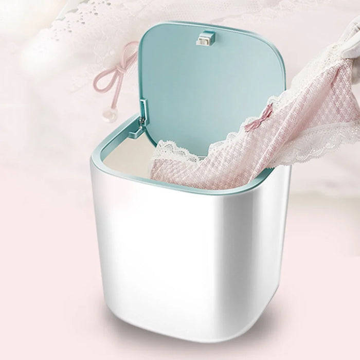 Portable Washing Machine Laundry Barrel Washer Underwear Socks Washer Mini Personal Rotating Ultrasonic Turbine Washer - White - 2