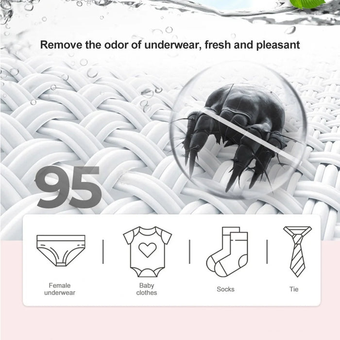 Portable Washing Machine Laundry Barrel Washer Underwear Socks Washer Mini Personal Rotating Ultrasonic Turbine Washer - White - 6