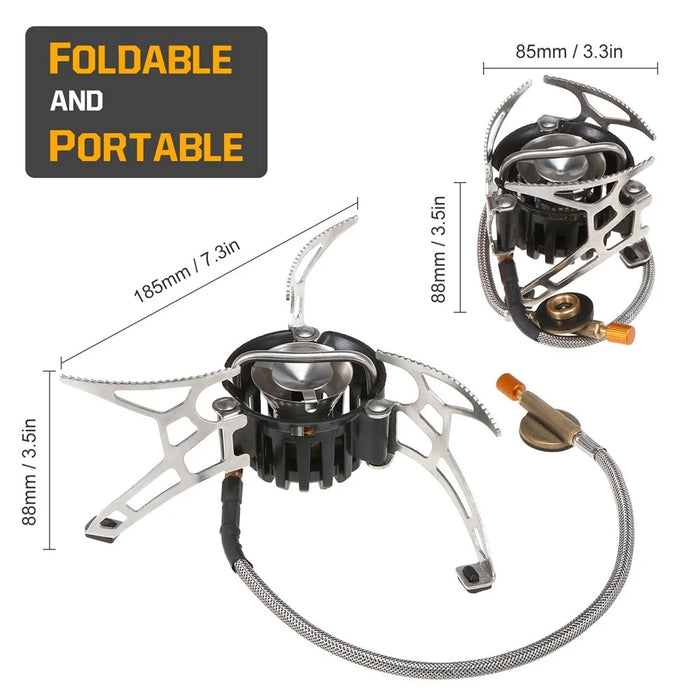 LANSHAN Outdoor Camping Fuel Oil Stove 500ml Gasoline Fuel Bottle for Diesel Alcohol - without Windscreen Windshield - 3