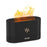 Simulation Flame Mist Humidifier Essential Oil Diffuser USB Plug-in 2 Brightness Night Light Quiet Cool Desktop Air Freshener Fake Fire Mist Maker - Black - 1
