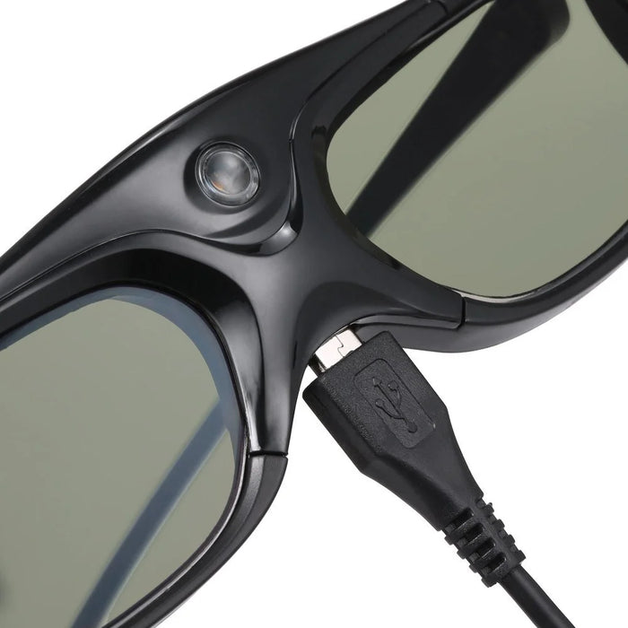 GL2100 3D Projector Glasses Active Shutter Rechargeable DLP-Link for Optama Acer BenQ ViewSonic Sharp Dell - 7
