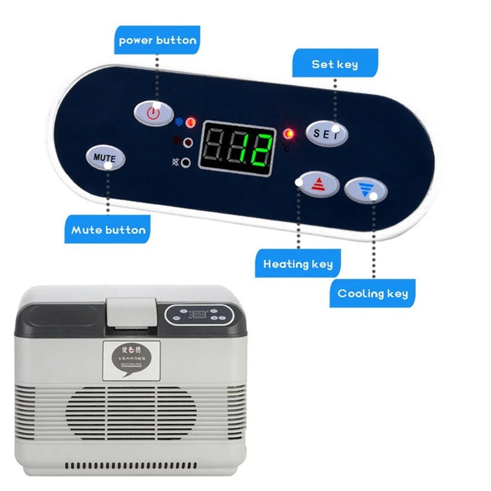 15L Fridge Car Refrigerator Freezer Portable Car Cooler Keep Warm and Cool Dual-use Quick Refrigeration for Home Picnic - US Plug - 4