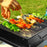 Foldable Charcoal Grill Portable BBQ Grill 13.8x10.6x7.9in for Travel Outdoor Cooking Camping Grill Picnic Patio Backyard - 5