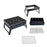 Foldable Charcoal Grill Portable BBQ Grill 13.8x10.6x7.9in for Travel Outdoor Cooking Camping Grill Picnic Patio Backyard - 7