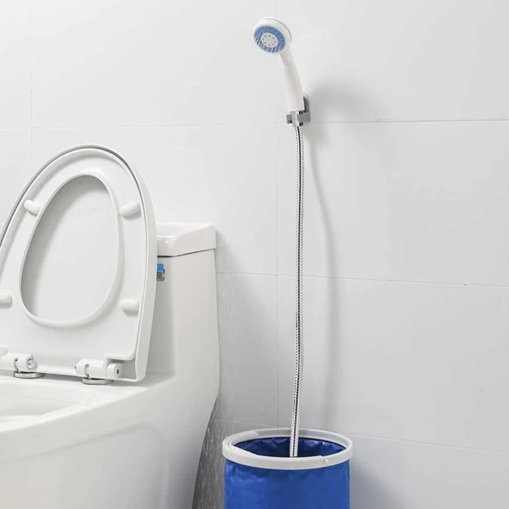 Portable Camping Pet Cleaning Beach Washing Shower 4.9ft Hose Outdoor Shower Device with Rechargeable Pump - 7