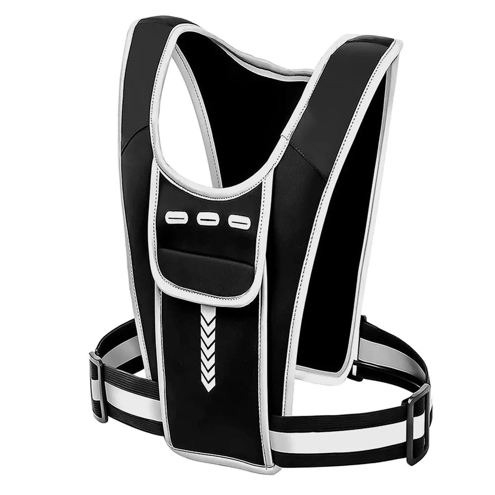 Outdoor Sports Chest Bag Tactical Chest Bag Reflective Vest Workout Gear for Running Hiking Cycling - 1