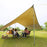 2Pcs Telescoping Tarp Poles Adjustable Tent Poles Lightweight Aluminum Tent Poles Replacement for Camping Backpacking Hammocks Shelters - Red - 3