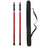 2Pcs Telescoping Tarp Poles Adjustable Tent Poles Lightweight Aluminum Tent Poles Replacement for Camping Backpacking Hammocks Shelters - Red - 4